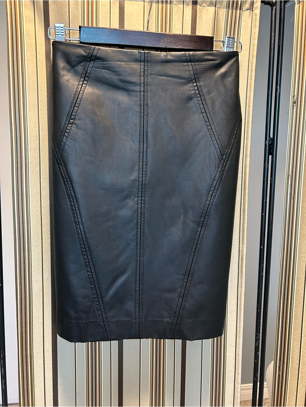 Banana Republic vegan leather skirt